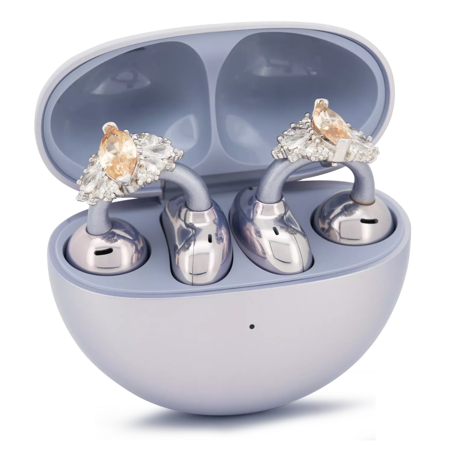 UltraCareX Open Earbud Charms - Marquise Diamond Jewelry for HUAWEI FreeClip, Ear-clip earbuds, Clip Earbuds Decorative Accessory, Champagne