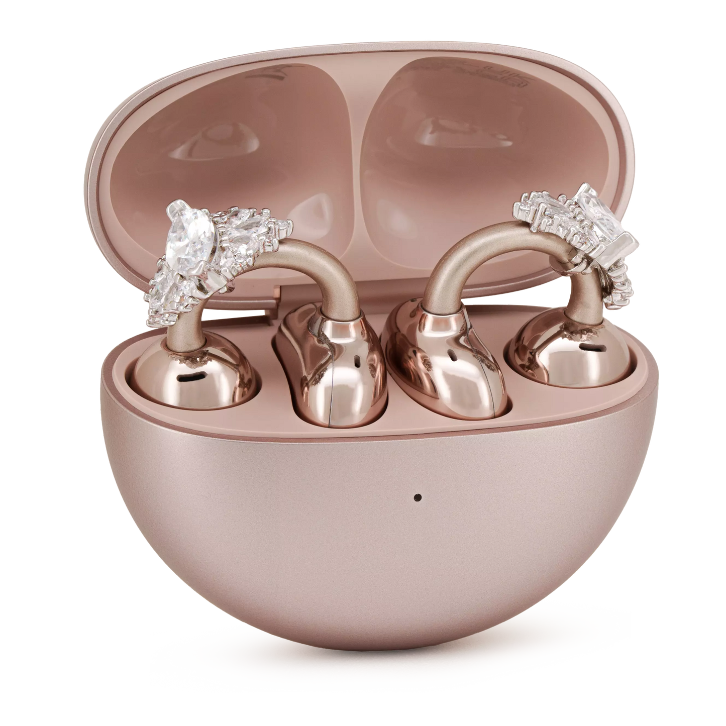 UltraCareX Open Earbud Charms - Marquise Diamond Jewelry for HUAWEI FreeClip, Ear-clip earbuds, Clip Earbuds Decorative Accessory, Silver