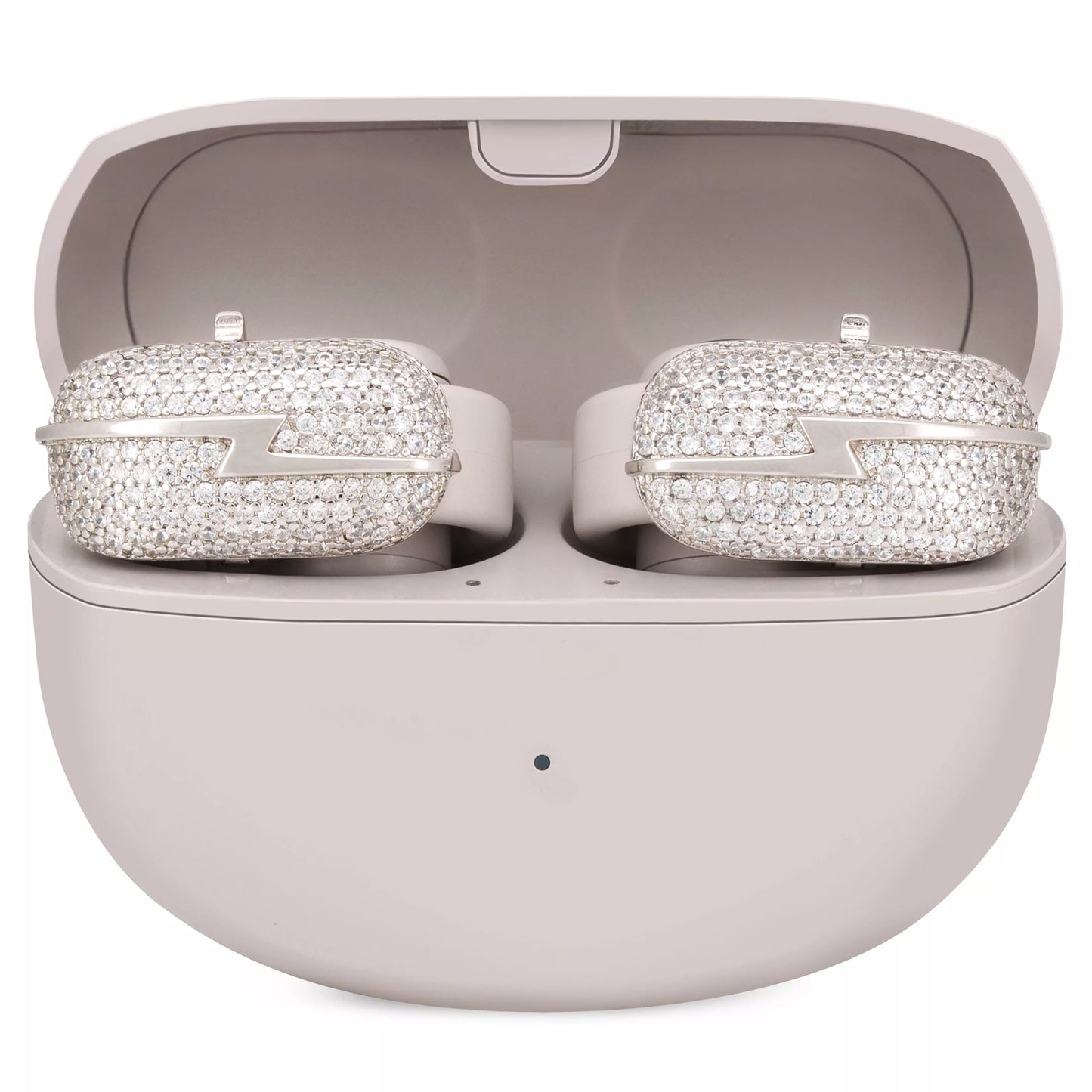 UltraCareX EarBud Cases for HUAWEI FreeClip –   Elegant & Luxurious Design - Diamond Open Earbuds Accessories Bowknot，Silver Lightning