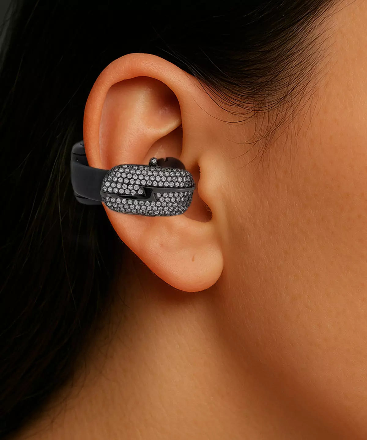 UltraCareX EarBud Cases (Black Lightning) for HUAWEI FreeClip –   Elegant & Luxurious Design - Diamond Open Earbuds Accessories Bowknot