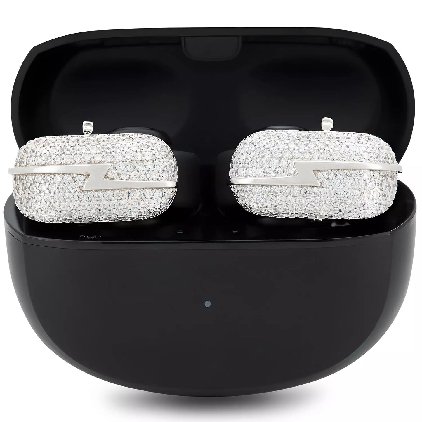 UltraCareX EarBud Cases for HUAWEI FreeClip –   Elegant & Luxurious Design - Diamond Open Earbuds Accessories Bowknot，Silver Lightning