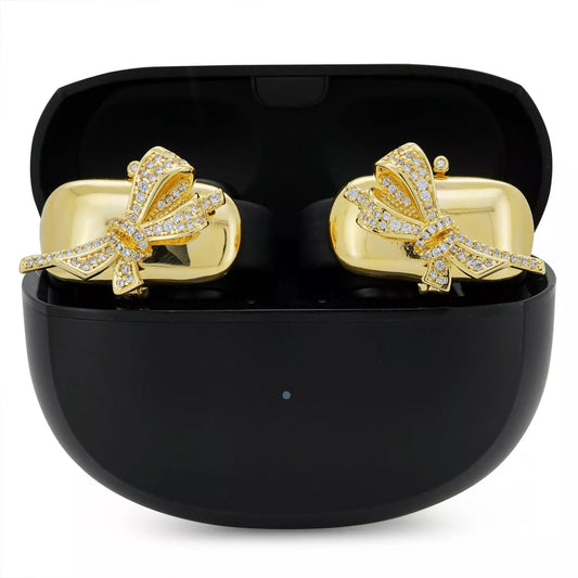 UltraCareX EarBud Cases for HUAWEI FreeClip –   Elegant & Luxurious Design - Diamond Open Earbuds Accessories Bowknot