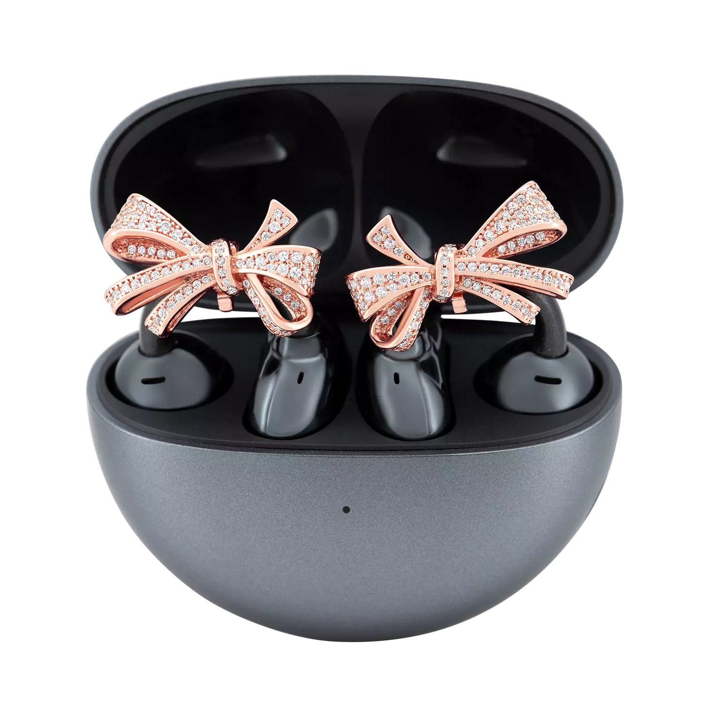 UltraCareX EarBud Cases (Bowknot) for HUAWEI FreeClip –   Elegant & Luxurious Design - Diamond Open Earbuds Accessories Bowknot
