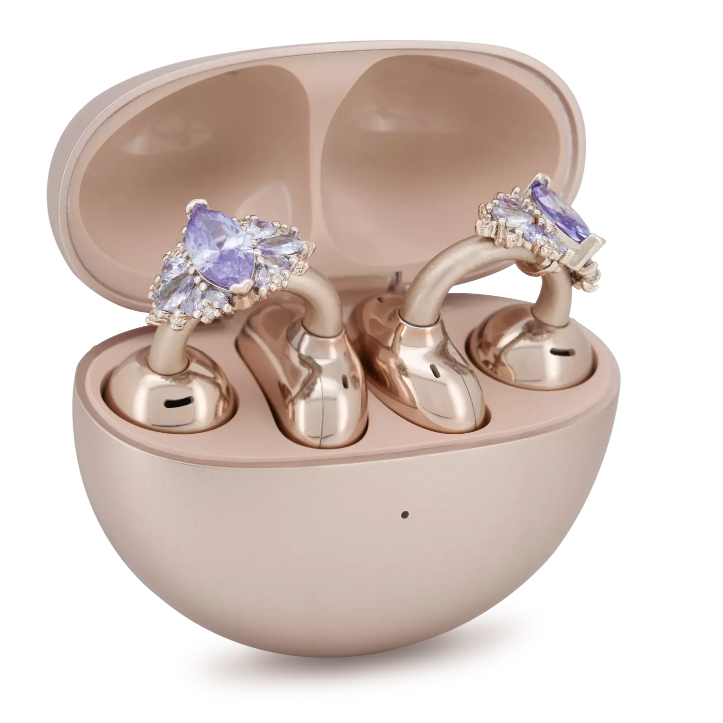 UltraCareX Open Earbud Charms - Marquise Diamond Jewelry for HUAWEI FreeClip, Ear-clip earbuds, Clip Earbuds Decorative Accessory, Purple